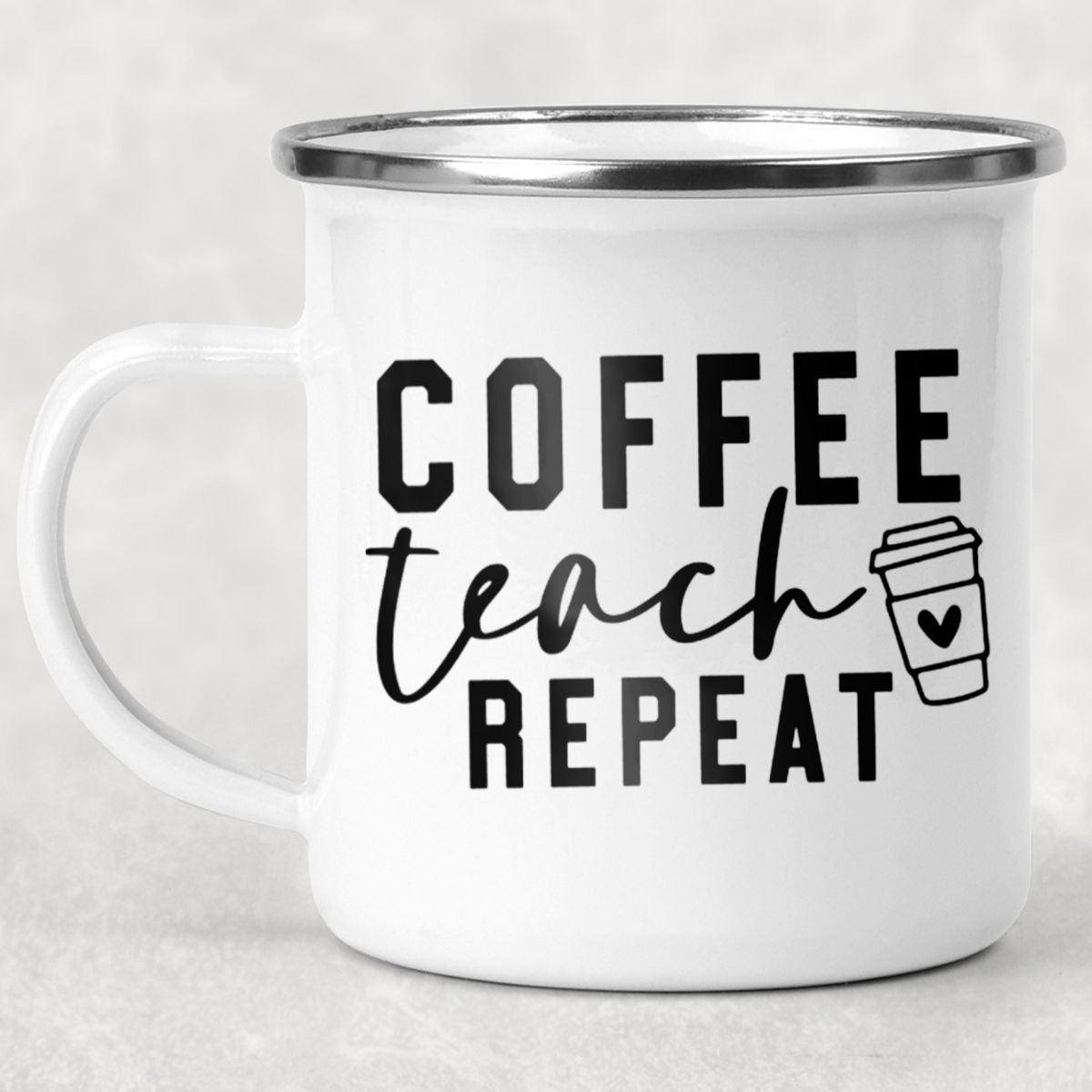 Coffee Teach Repeat Teacher Sublimation Tumbler (2370357)